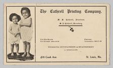 Advertisement for the Cathrell Printing Company, ca. 1920. Creator: Cathrell Printing Company