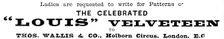 Advertisement for the Celebrated "Louis" Velveteen, 1890. Creator: Unknown