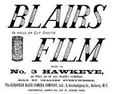 Advertisement for the European Blair Camera Company, Ltd., 1895. Creator: Unknown