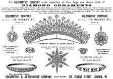 Advertisement for the Goldsmiths & Silversmiths Company, 1895. Creator: Unknown