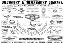 Advertisement for the Goldsmiths & Silversmiths Company, 1895. Creator: Unknown