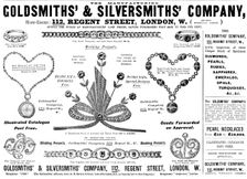 Advertisement for the Goldsmiths & Silversmiths Company, 1898. Creator: Unknown