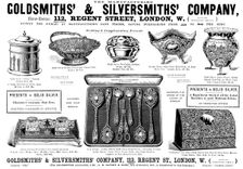 Advertisement for the Goldsmiths & Silversmiths Company, 1898. Creator: Unknown