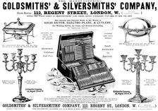 Advertisement for the Goldsmiths & Silversmiths Company, 1898. Creator: Unknown