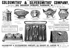 Advertisement for the Goldsmiths & Silversmiths Company, 1898. Creator: Unknown