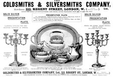 Advertisement for the Goldsmiths & Silversmiths Company, 1898. Creator: Unknown