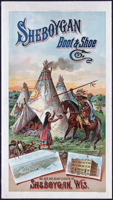 Advertisement for The Sheboygan Boot & Shoe Co, c. 1900