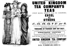 Advertisement for the United Kingdom Tea Company, 1895. Creator: Unknown