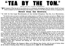 Advertisement for the United Kingdom Tea Company, 1895. Creator: Unknown