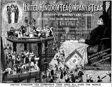 Advertisement for the United Kingdom Tea Company’s Teas, 1890. Creator: Unknown