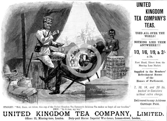 Advertisement for United Kingdom Tea Company, Limited, 1890. Creator: Unknown.