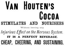 Advertisement for Van Houten’s Cocoa, 1890. Creator: Unknown