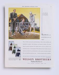 Advertisement in "The Saturday Evening Post", c1930s. Creator: Unknown