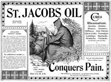 Advertisement St. Jacobs Oil, 1898. Creator: Unknown