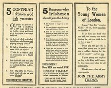 Advertisements Which Helped To Raise Kitchener's Army 1914-1918, (1919). Creator: Unknown