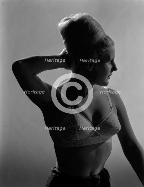 Advertising image for Truline bras, 1963.  Creator: Michael Walters.