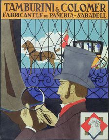 Advertising of Tamburini & Colomer, drapery manufacturers in Sabadell