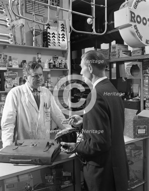 Advertising shot for an automotive supplies company, Sheffield, 1963. Creator: Michael Walters.