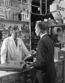 Advertising shot for an automotive supplies company, Sheffield, 1963. Creator: Michael Walters
