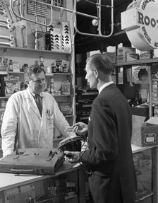 Advertising shot for an automotive supplies company, Sheffield, 1963. Creator: Michael Walters
