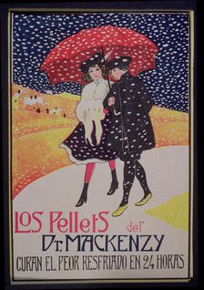 Advertising poster of the drug Pellets of Dr. Mackenzy 1908