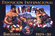 Advertising poster of the Sigma house, published for the International Exhibition of Barcelona …