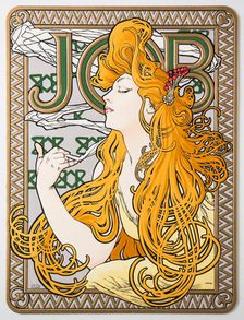 Advertising Poster for the tissue paper "Job", 1897. Creator: Mucha, Alfons Marie (1860-1939)