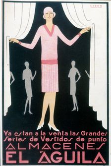Advertising poster for Almacenes el Aguila in Barcelona, 1940. Creator: Cidon i Navarro, Francisco (1871-1941)