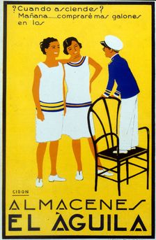 Advertising poster for Almacenes el Aguila in Barcelona, 1940. Creator: Cidon i Navarro, Francisco (1871-1941)