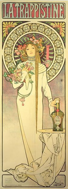 Advertising Poster La Trappistine, 1897. Creator: Mucha, Alfons Marie (1860-1939)