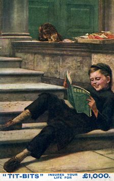 Advertisment for Tit-Bits magazine, 20th century