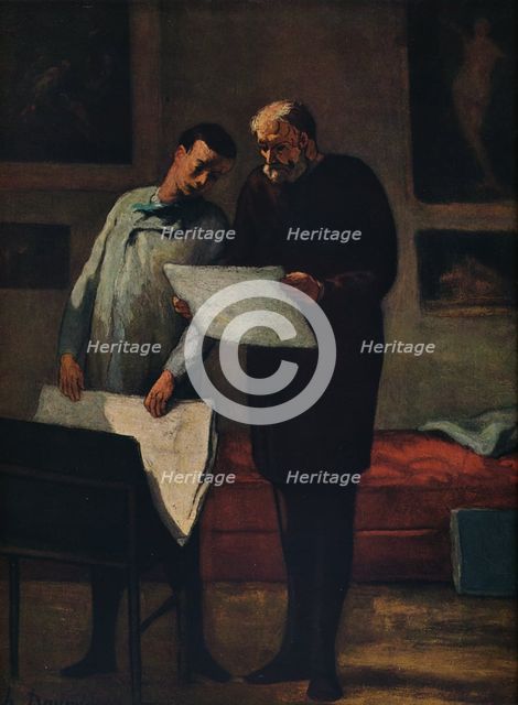 'Advice to a Young Artist', 1865-1868. Artist: Honore Daumier.