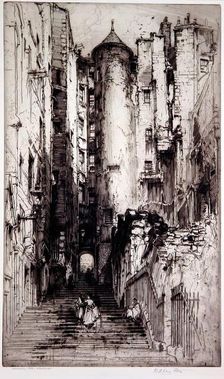 Advocates Close, Edinburgh, c1912. Creator: Hedley Fitton