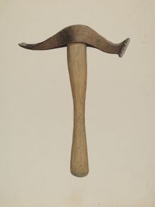 Adze, c. 1940. Creator: Dana Bartlett