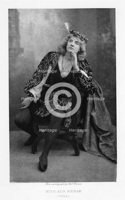 Ada Rehan, Irish-born American actress, c1890. Artist: W&D Downey