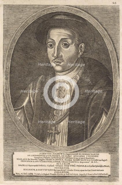 Adalbert (Wojciech) Radziwill (c1476-1519). From: Icones Familiae Ducalis Radivilianae, 1758.