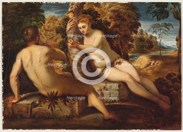 Adam Tempted by Eve, 1836. Creator: George Lethbridge Saunders.