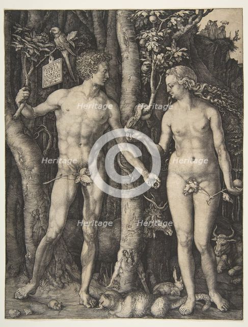 Adam and Eve, 1504. Creator: Albrecht Durer.