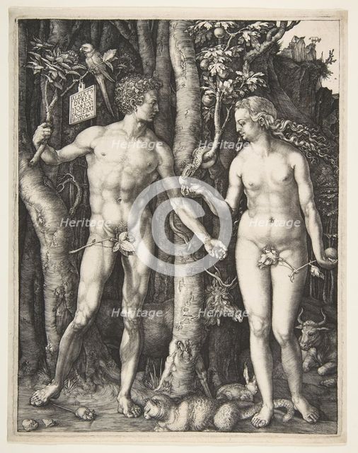 Adam and Eve, 1504. Creator: Albrecht Durer.