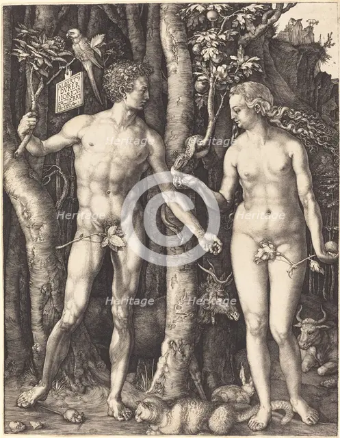 Adam and Eve, 1504. Creator: Albrecht Durer.