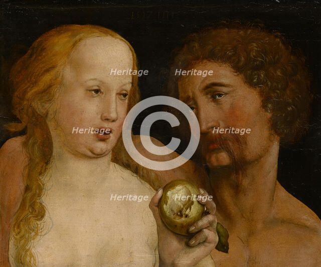 Adam and Eve, 1517. Creator: Holbein, Hans, the Younger (1497-1543).