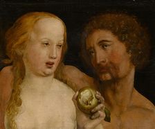 Adam and Eve, 1517. Creator: Holbein, Hans, the Younger (1497-1543)