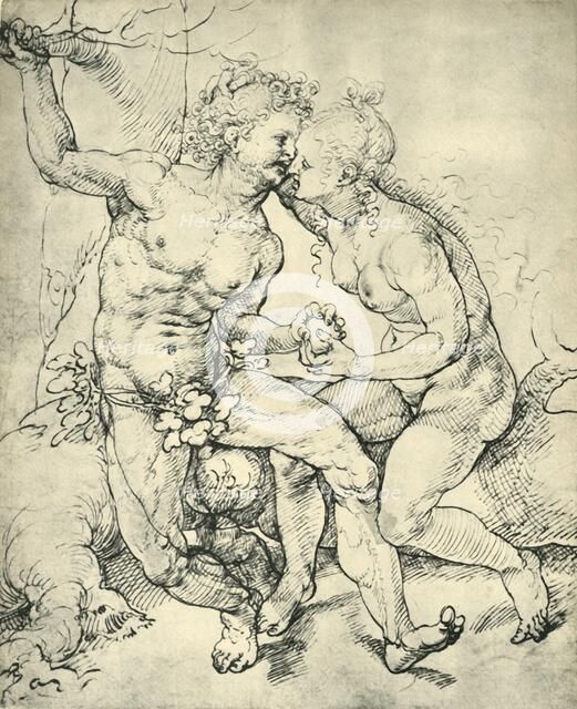 Adam and Eve, 1520-1525, (1943). Creator: Jan Gossaert.