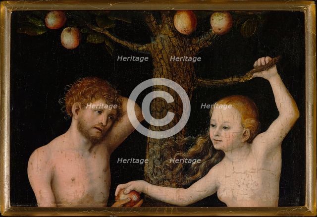 Adam and Eve, 1525-1530. Creator: Cranach, Lucas, the Elder (1472-1553).