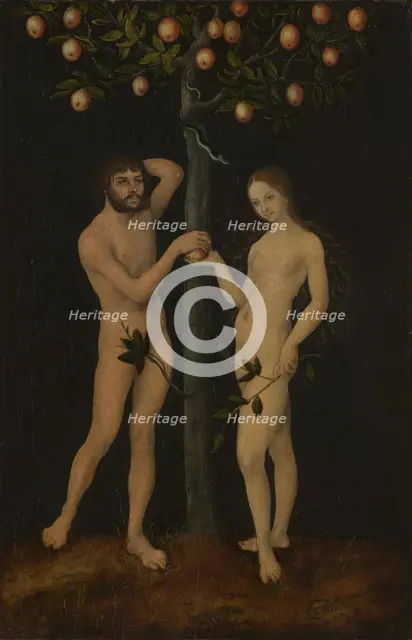 Adam and Eve, 1528-1530. Creator: Lucas Cranach the Elder.