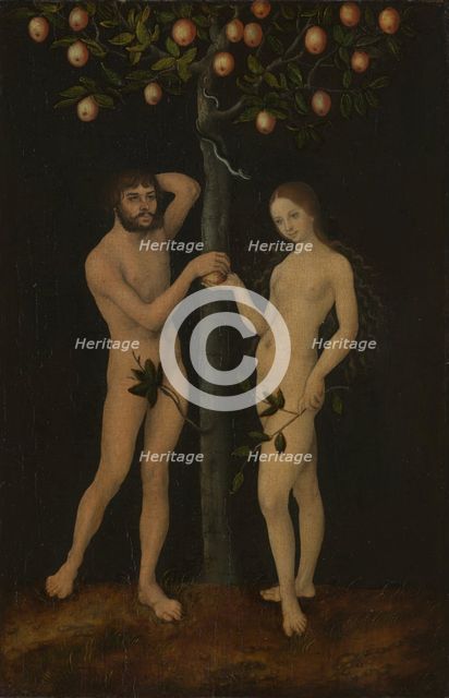 Adam and Eve, 1528-1530. Creator: Lucas Cranach the Elder.