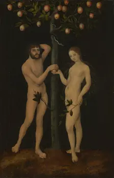 Adam and Eve, 1528-1530. Creator: Lucas Cranach the Elder