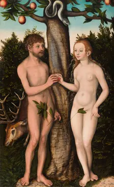 Adam and Eve, 1528. Creator: Lucas Cranach the Elder