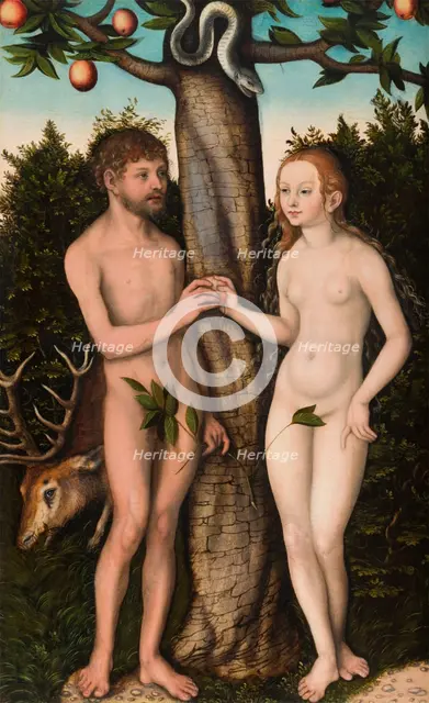 Adam and Eve, 1528. Creator: Lucas Cranach the Elder.