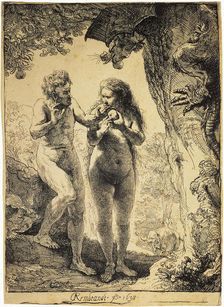 Adam and Eve 1638. Artist: Rembrandt Harmensz van Rijn